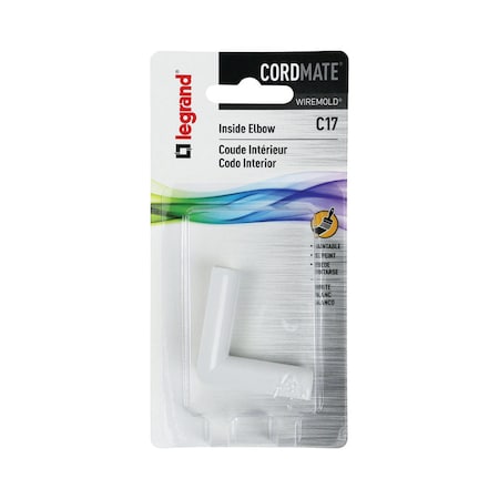 Cordmate Legrand CordMate Inside Elbow 1 pk C17